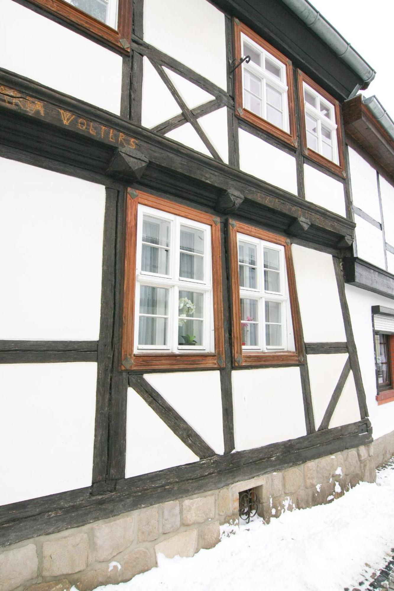 Urlaub Im Fachwerk - Das Sattlerhaus เควดลินบวร์ก ภายนอก รูปภาพ